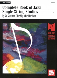 Complete Book Of Jazz Single String Studies Salvad Sheet Music Songbook