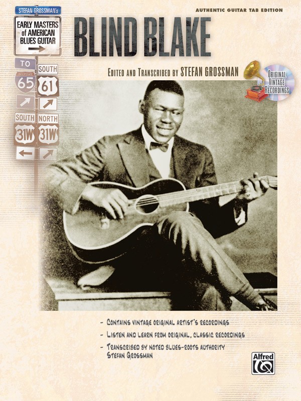 Blind Blake Early Masters Of American Blues+online Sheet Music Songbook