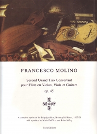 Molino 2 Grand Trios Op45 (flute/vla/guitar) Sheet Music Songbook