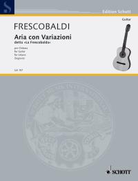 Frescobaldi Aria Con Variazioni Guitar Sheet Music Songbook
