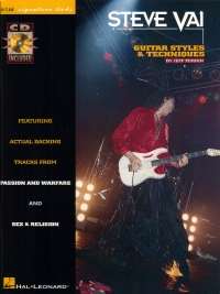 Steve Vai Guitar Styles & Techniques + Cd Sheet Music Songbook