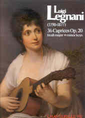 Legnani Caprices (36) Op20 Guitar Sheet Music Songbook