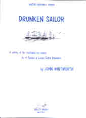 Drunken Sailor Whitworth 4 Guitars Sheet Music Songbook