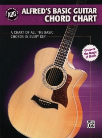 Alfred Basic Guitar Chord Chart Sheet Music Songbook