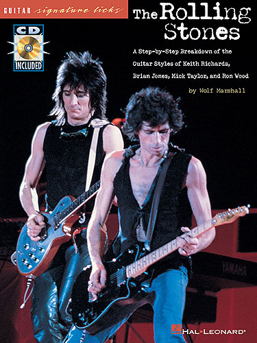 Rolling Stones Signature Licks Book & Cd Guitartab Sheet Music Songbook