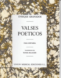 Granados Valses Poeticos Guitar Sheet Music Songbook