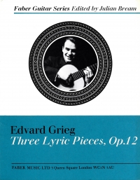 Grieg Three Lyric Pieces Op12 Guitar Sheet Music Songbook