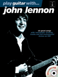John Lennon Play Guitar With Book & Cd Tab Sheet Music Songbook