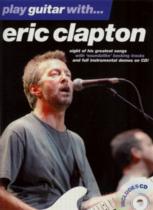 Eric Clapton Play Guitar With Book & Cd Tab Sheet Music Songbook