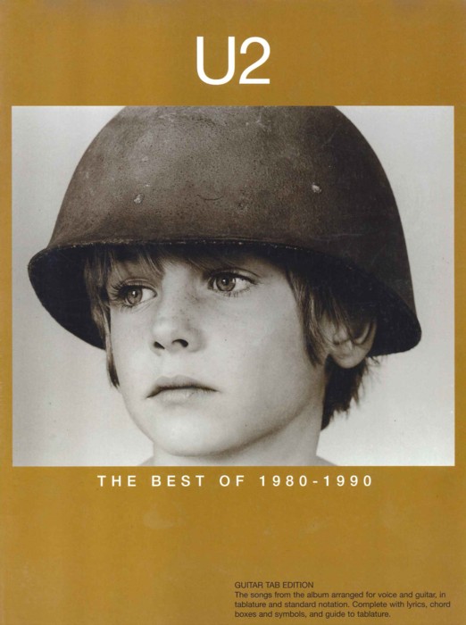 U2 Best Of 1980-1990 Guitar Tab Sheet Music Songbook