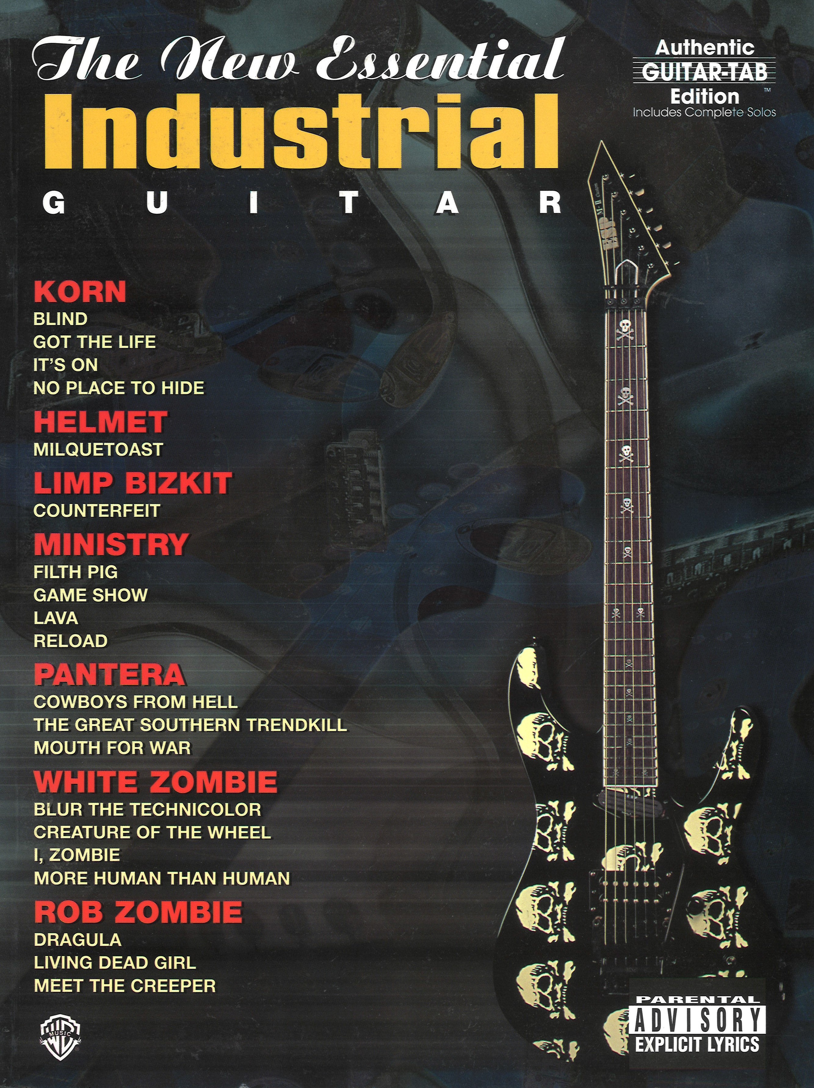 New Essential Industrial Guitar Tab Sheet Music Songbook