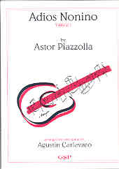 Piazzolla Adios Nonino Guitar Sheet Music Songbook