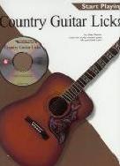 Start Playing Country Guitar Licks Book & Cd Sheet Music Songbook
