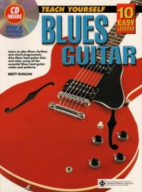 10 Easy Lessons Blues Guitar Book + Cd & Dvd Sheet Music Songbook