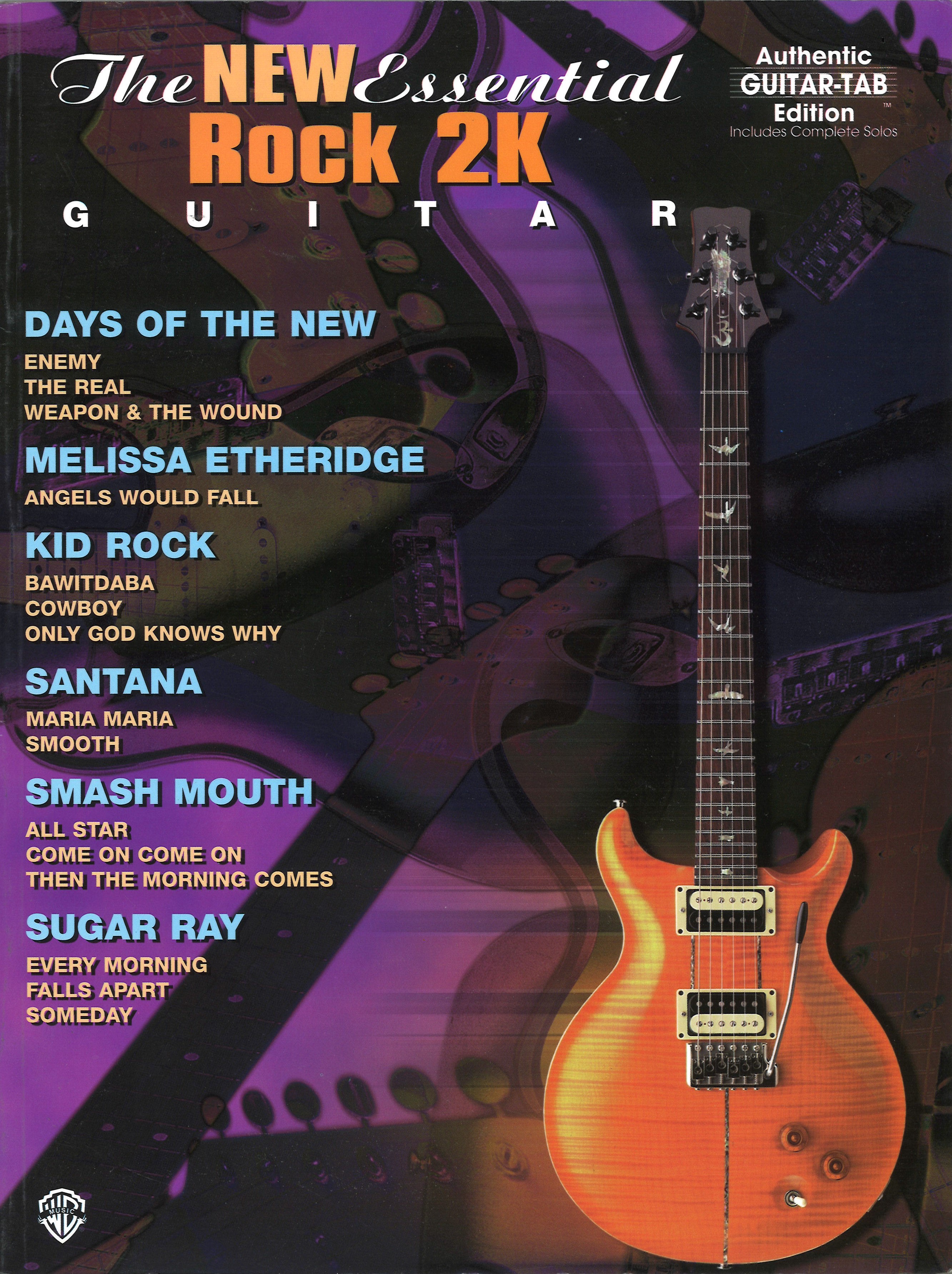 New Essential Rock 2k Guitar Tab Sheet Music Songbook