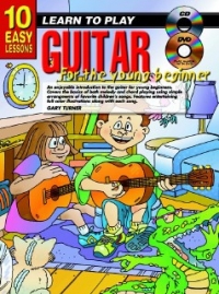 10 Easy Lessons Guitar Young Beginner + Cd & Dvd Sheet Music Songbook