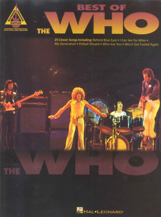 Who Best Of Guitar Recorded Versions Tab Sheet Music Songbook