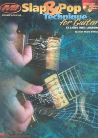 Slap & Pop Technique For Guitar Book & Cd Sheet Music Songbook