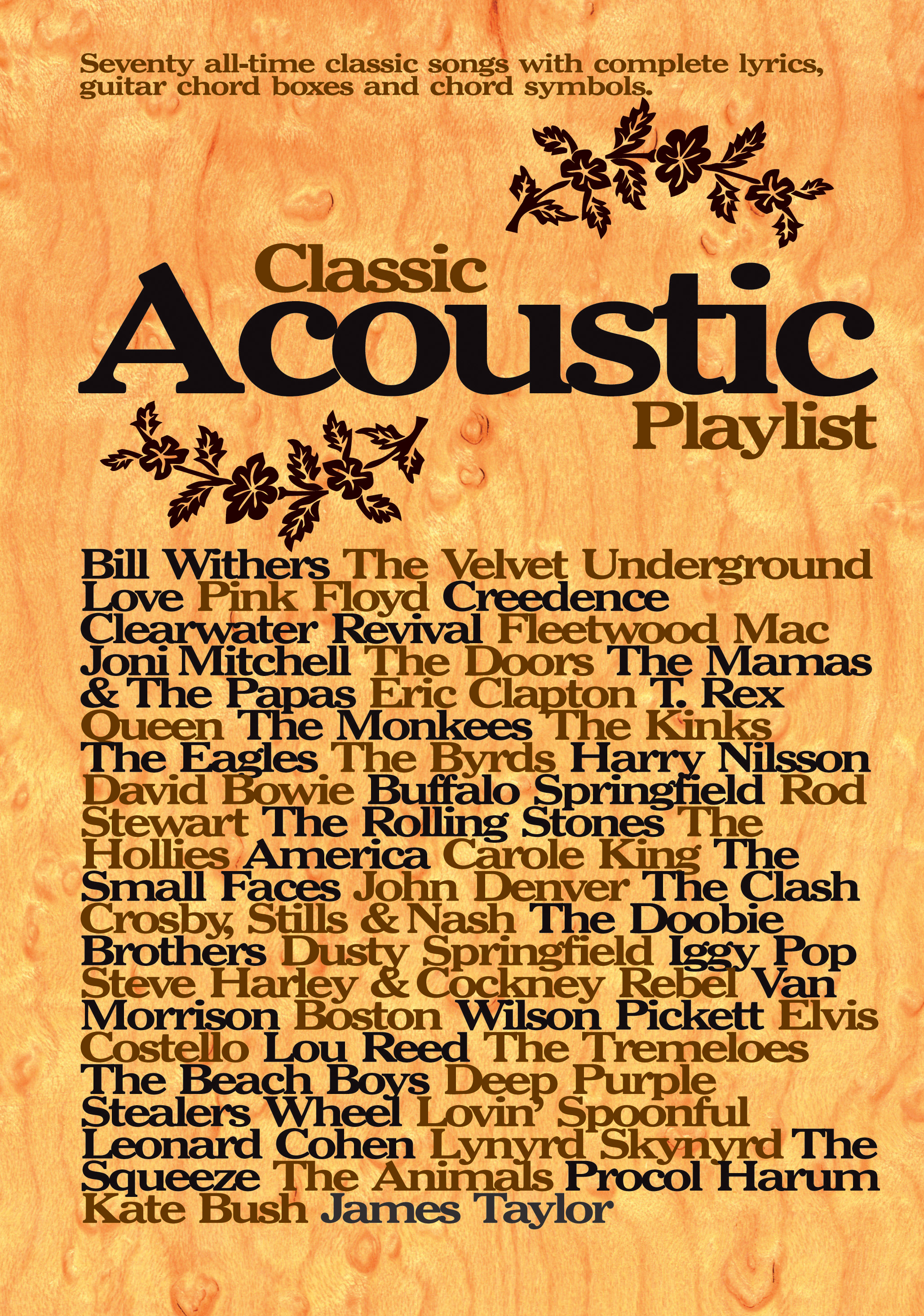 Classic Acoustic Playlist Guitar Sheet Music Songbook