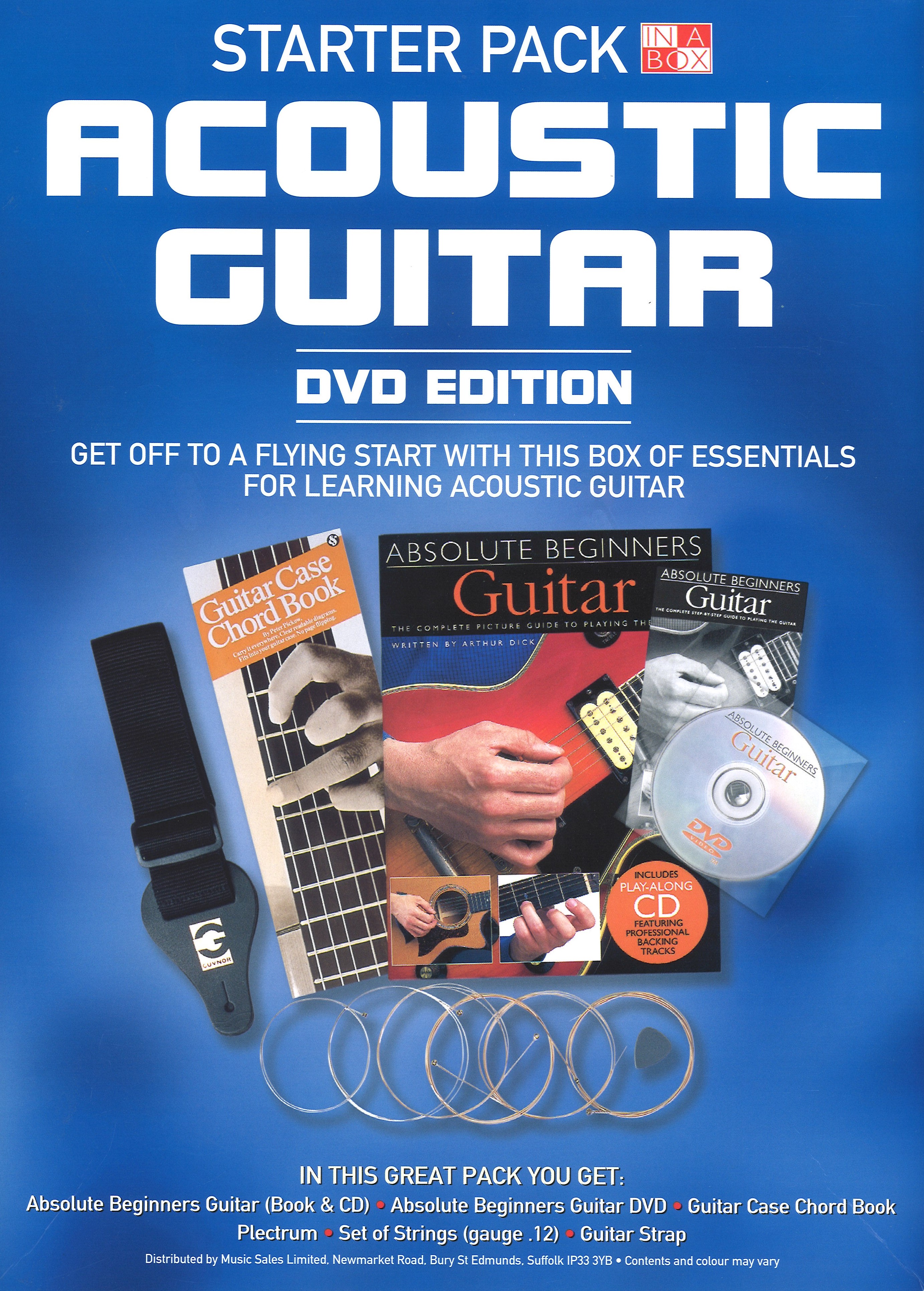 In A Box Starter Pack Acoustic Guitar Dvd Edition Sheet Music Songbook