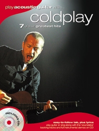 Coldplay Play Acoustic Guitar With Book & Cd Sheet Music Songbook