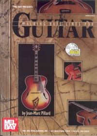 Walking Bass Lines For Guitar Pillard Book & Audio Sheet Music Songbook