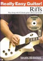 Really Easy Guitar Riffs Book & Cd Sheet Music Songbook