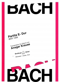 Bach Partita E Bwv1006 Guitar Sheet Music Songbook