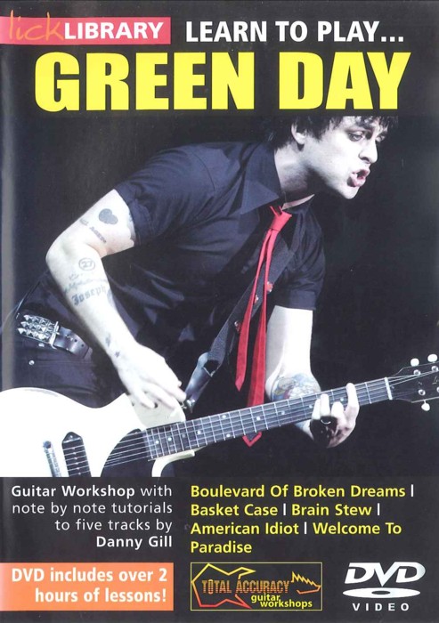 Green Day Learn To Play Lick Library Dvd Sheet Music Songbook