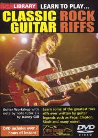Learn Classic Rock Riffs (20) Lick Library Dvd Sheet Music Songbook