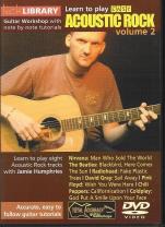 Learn To Play Easy Acoustic Rock 2 Lick Lib Dvd Sheet Music Songbook