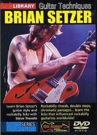 Brian Setzer Guitar Techniques Lick Library Dvd Sheet Music Songbook