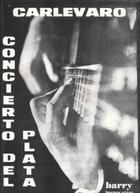 Carlevaro Concierto Del Plata Guitar & Piano Red Sheet Music Songbook