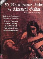 50 Renaissance Solos For Classical Guitar Bk & Cd Sheet Music Songbook