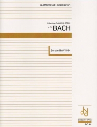 Bach Flute Sonata Bwv1034 Russell Solo Guitar Sheet Music Songbook