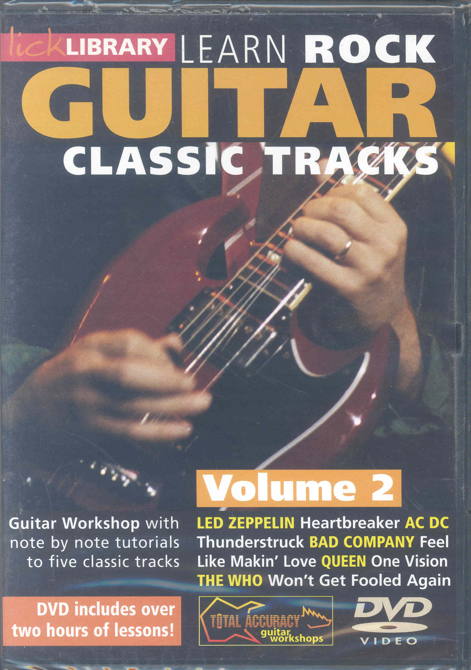 Learn Rock Guitar Classic Tracks 2 Lick Lib Dvd Sheet Music Songbook