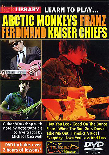 Learn To Play Arctic Monkeys Franz Ferdinand Dvd Sheet Music Songbook
