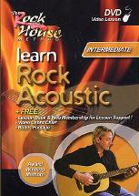 Learn Rock Acoustic Guitar Level 2 Interm Dvd Sheet Music Songbook