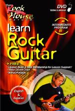 Learn Rock Guitar Intermediate Eng/span Dvd Sheet Music Songbook