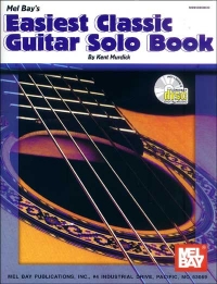 Mel Bay Easiest Classic Guitar Solo Bk&cd Beginner Sheet Music Songbook