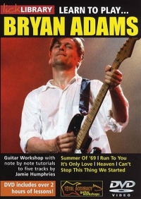 Bryan Adams Learn To Play Lick Library Dvd Sheet Music Songbook