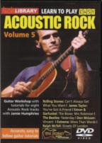 Learn To Play Easy Acoustic Rock 5 Lick Lib Dvd Sheet Music Songbook