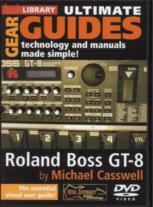 Ultimate Gear Guides Roland Boss Gt-8 Lick Lib Dvd Sheet Music Songbook