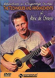 Alex De Grassi Adventures In Fingerstyle Gtr Dvd Sheet Music Songbook