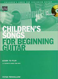 Childrens Songs For Beginning Guitar Book & Cd Sheet Music Songbook