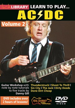 Ac/dc Learn To Play Vol 2 Lick Library Dvd Sheet Music Songbook