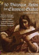 50 Baroque Solos For Classical Guitar Book & Cd Sheet Music Songbook
