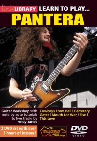Pantera Learn To Play Lick Library Dvd Sheet Music Songbook