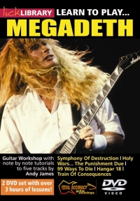 Megadeth Learn To Play Lick Library Dvd Sheet Music Songbook