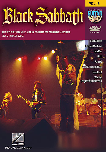 Guitar Play Along Dvd 15 Black Sabbath Dvd Sheet Music Songbook